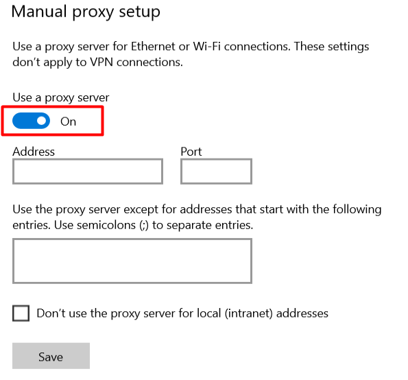 Use A Proxy Server